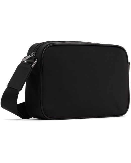 Emporio Armani Black One Shoulder Commuting Crossbody Bag for men