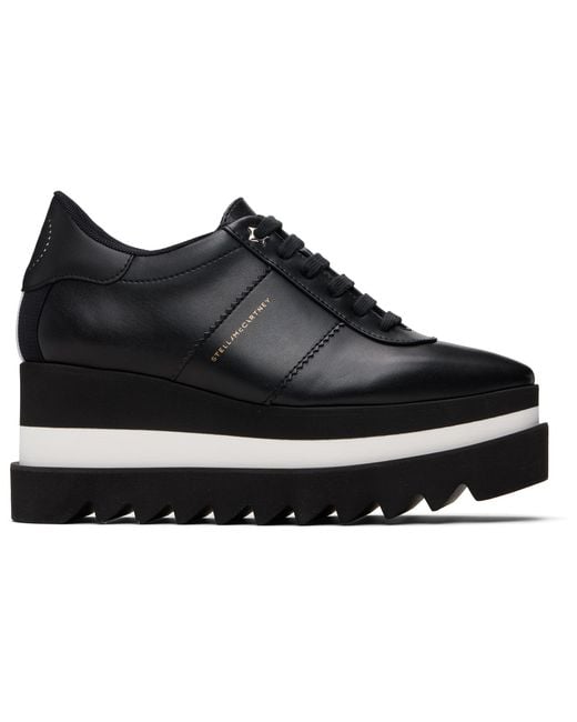 Stella McCartney Black Sneak-Elyse Platform Sneakers