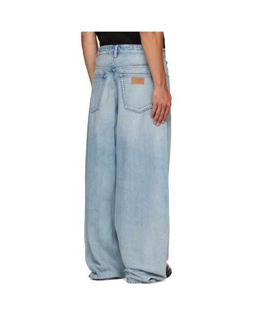 MM6 by Maison Margiela Blue Wide-Leg Jeans for men
