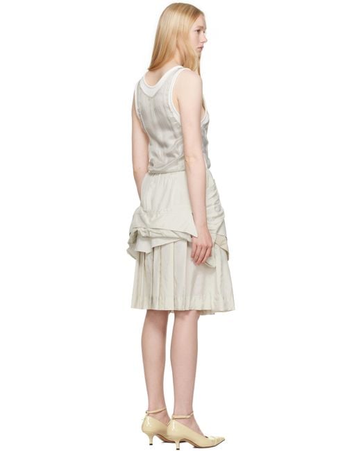 Maison Margiela Black 'Anonymity Of The Lining' Midi Dress