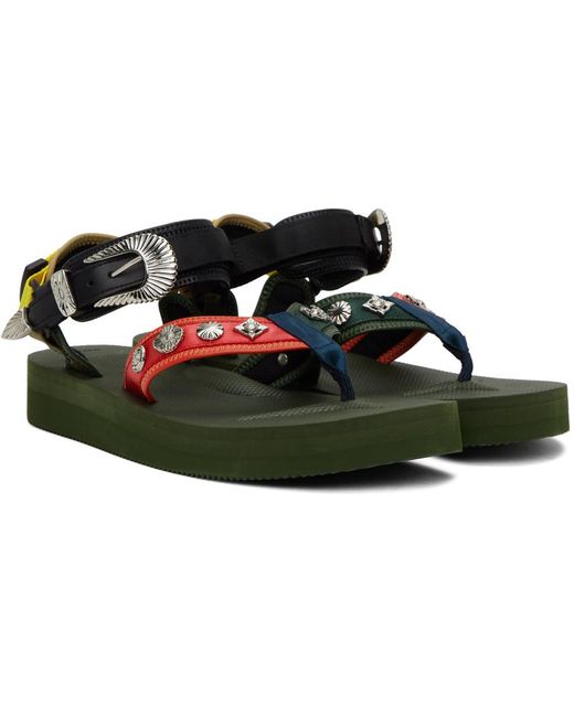 Toga Virilis Black Suicoke Edition Tono Sandals for men