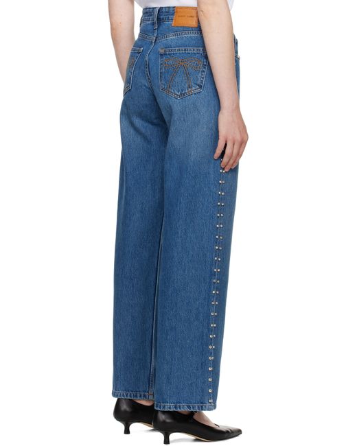 Sandy Liang Blue Updo Jeans