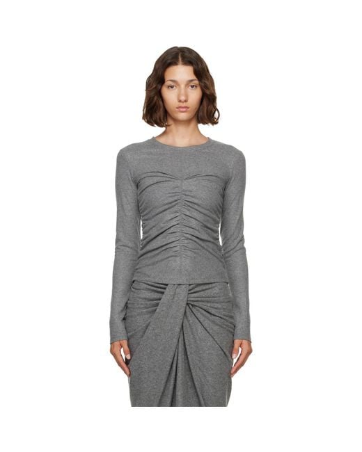 Isabel Marant Gray Delesa Top