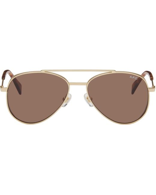 A.P.C. Black Bill Sunglasses for men