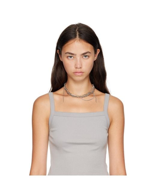 Justine Clenquet Metallic Celina Necklace