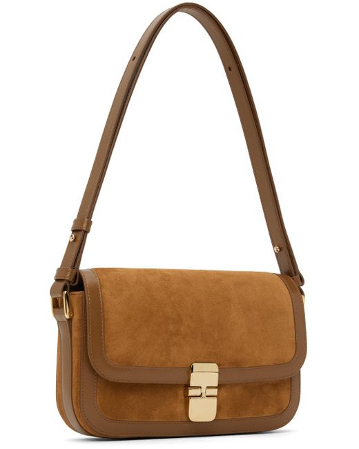 A.P.C. タン Grace バゲットバッグ Brown