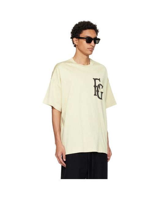 Fear Of God Natural Off- Cotton Rayon '26' /T-Shirt for men