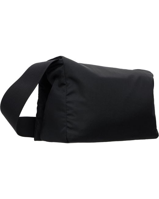 Jil Sander Black Soft Messenger Bag for men