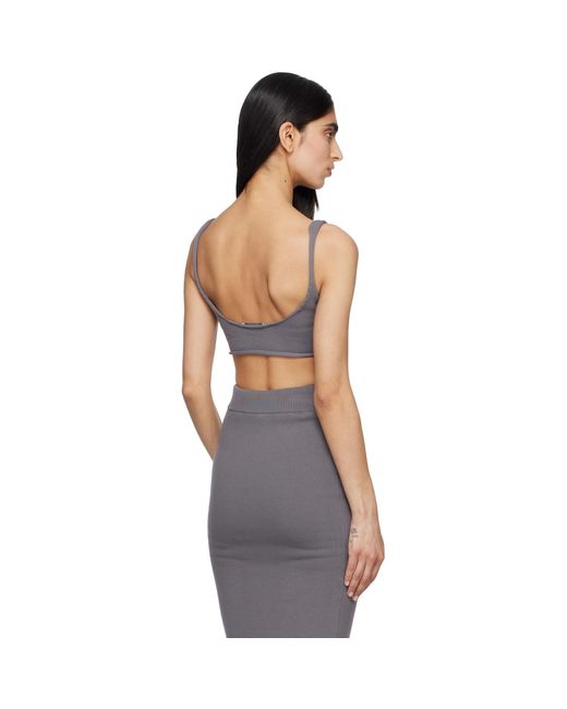 Entire studios Black Raw Knit Bra
