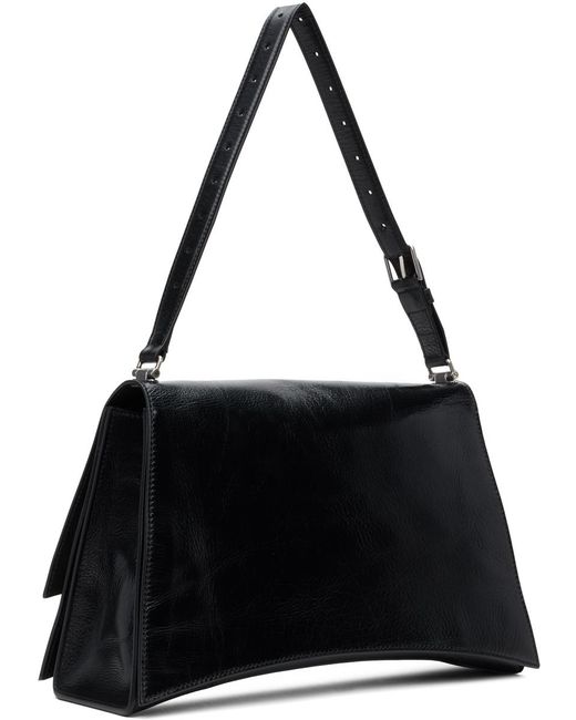 Balenciaga Black Medium Crush Sling Bag