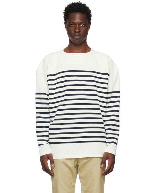 Nanamica Black Striped Sweater for men