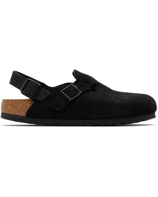 Birkenstock Black Regular Tokio Suede Loafers for men