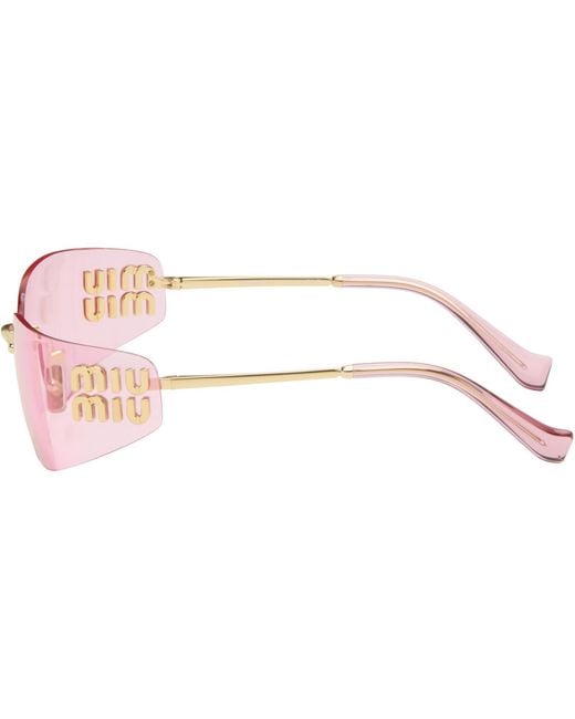 Miu Miu Pink Aube Sunglasses