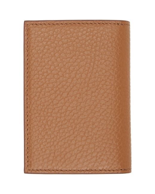 Givenchy Brown Tan Flap Card Holder for men