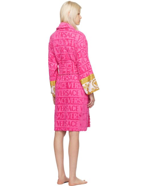 Versace Pink 'i Heart Baroque' Robe