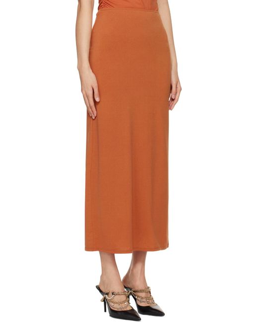 Miaou Orange Chiara Maxi Skirt