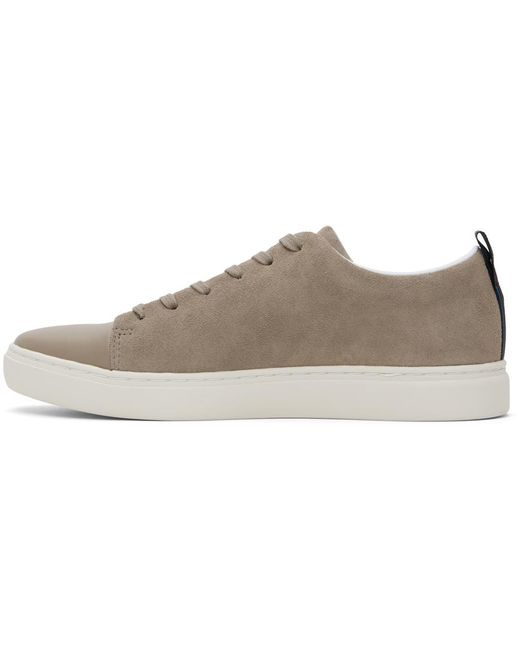 PS by Paul Smith Black Taupe Suede Lee Sneakers for men
