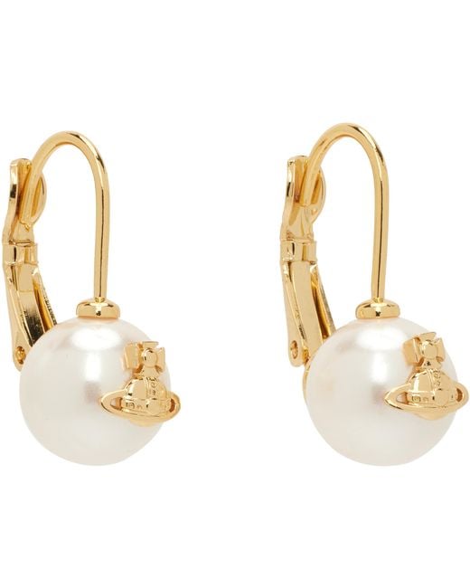 Vivienne Westwood Metallic Gia Drop Earrings