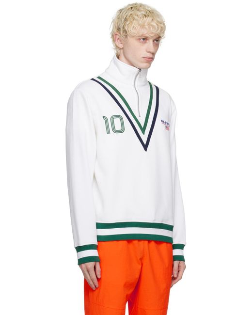 Polo Ralph Lauren Multicolor White Polo Sport Sweatshirt for men