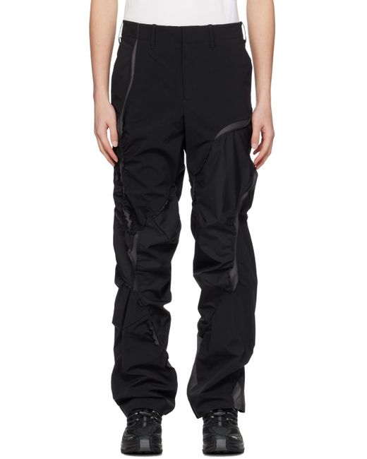 Post Archive Faction PAF Black Post Archive Faction (paf) 6.0 Technical Left Trousers for men