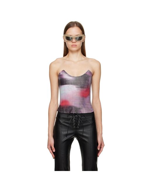 Miaou Black Purple Leia Corset