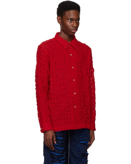 Séfr Red Ripley Shirt for men