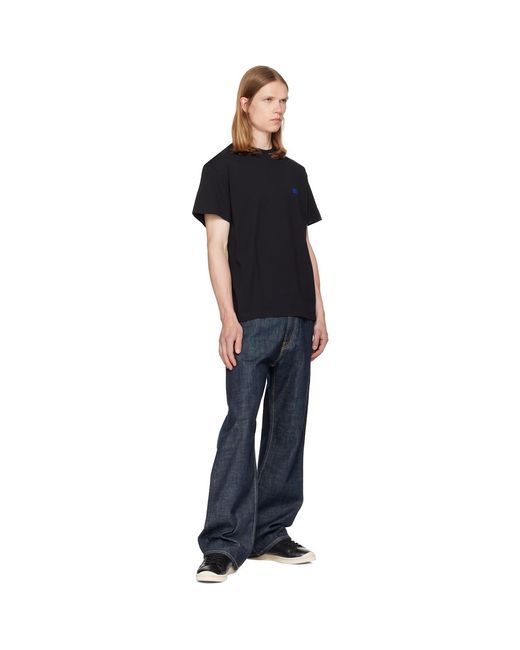 Jil Sander Black Embroidered T-Shirt for men