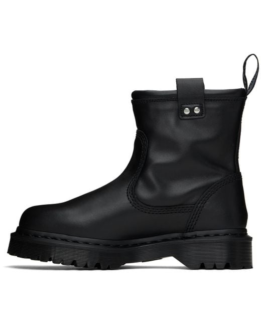 メンズ Dr. Martens ブラック Anistone Lo レザー ブーツ Black