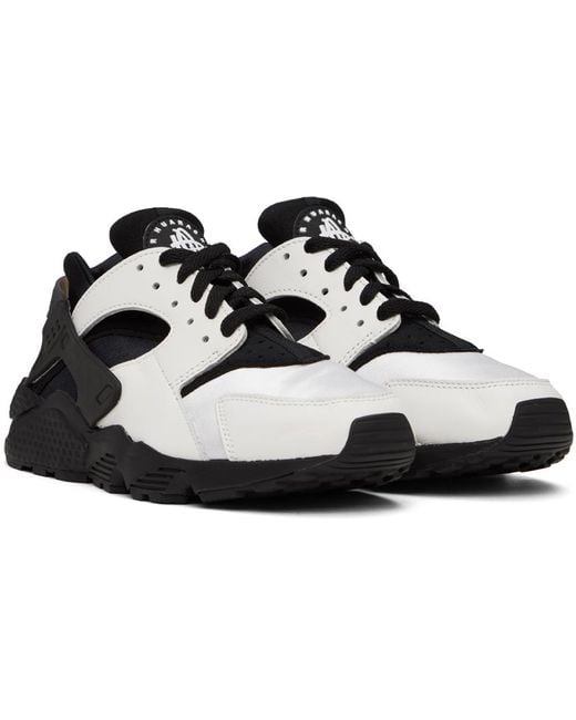 Nike Black & White Air Huarache Sneakers for men