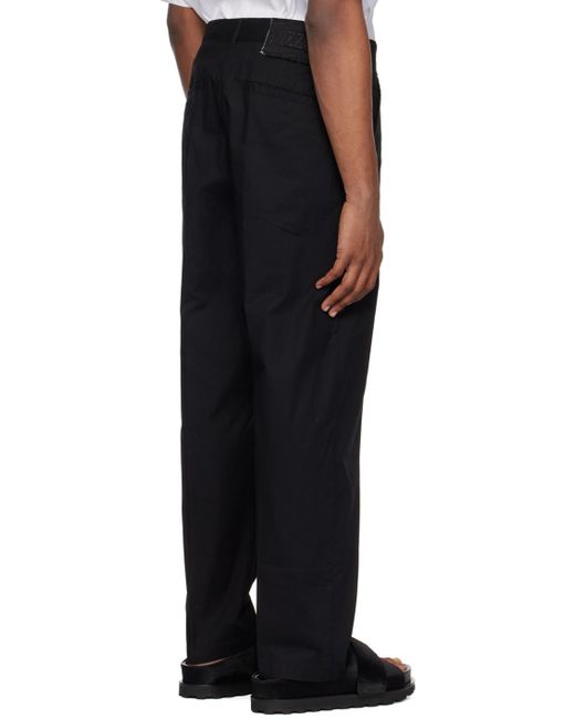 Izzue Black Loose-fit Trousers for men