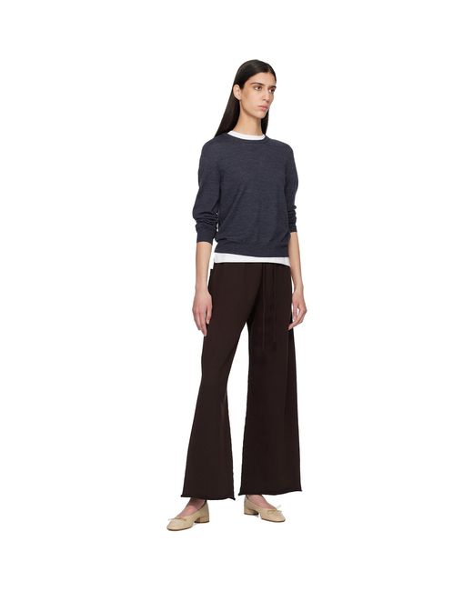 Leset Black Jamie Wide Leg Lounge Pants