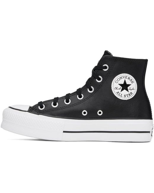 Converse Black Chuck Taylor All Star Lift Leather Sneakers for men