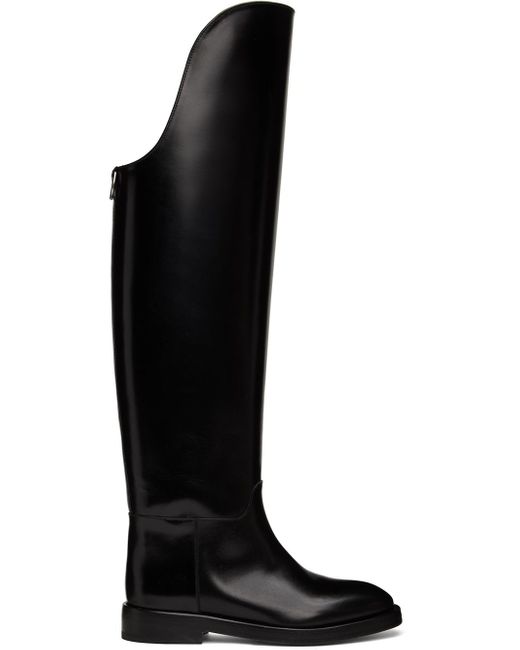 DURAZZI MILANO Black Equestrian Boots