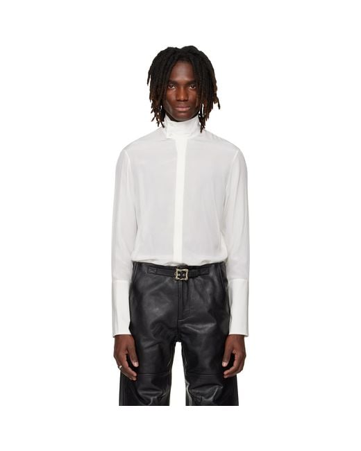 Enfants Riches Deprimes Black Kissing Button Cuff Napoleon Soiree Shirt for men