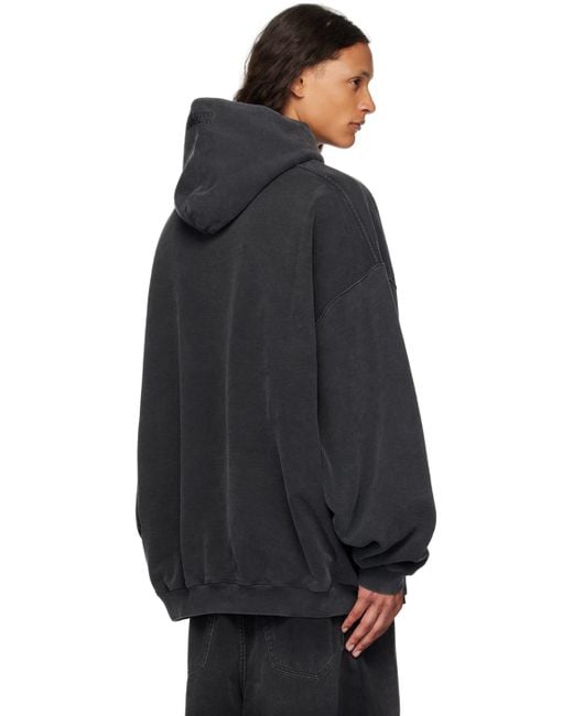 【関税込み】VETEMENTS ブラック Paris XXXL フーディ VETEMENTS☆関税込☆ブラック Paris XXXL コットン フーディ