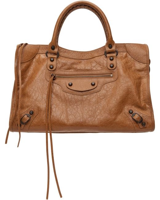 Balenciaga タン ミディアム 'Le City' バッグ Brown