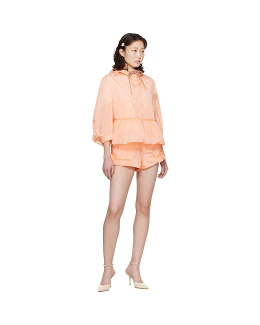 Simone Rocha Pink Ruffle Frill Peplum Jacket
