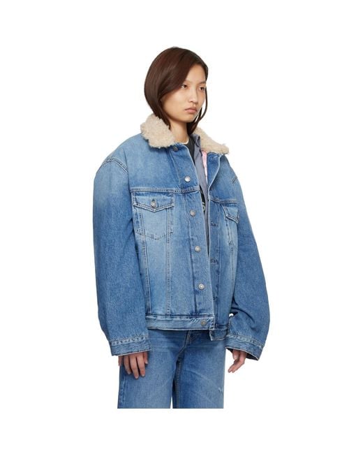 Acne Blue Lined Denim Jacket