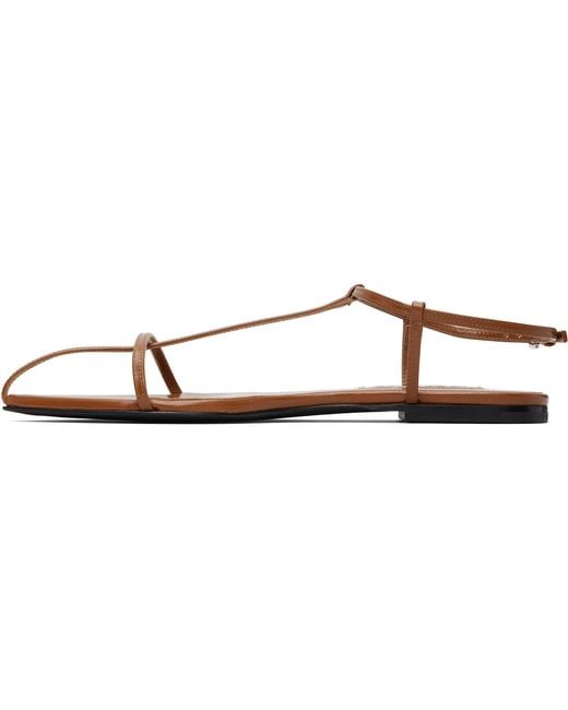 Jil Sander Black Cage Flat Sandals