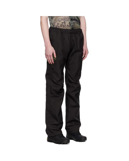 OLLY SHINDER Black Reverse Welded Trousers for men
