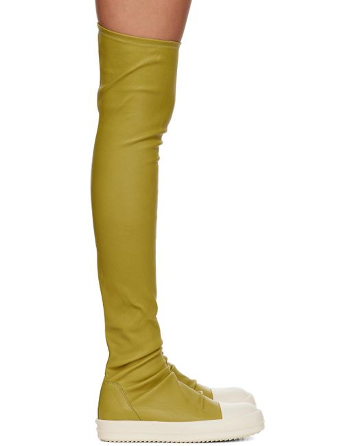 Rick Owens Multicolor Yellow Stocking Boots