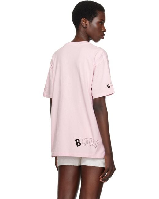 Bode ピンク Cobra Tシャツ Pink