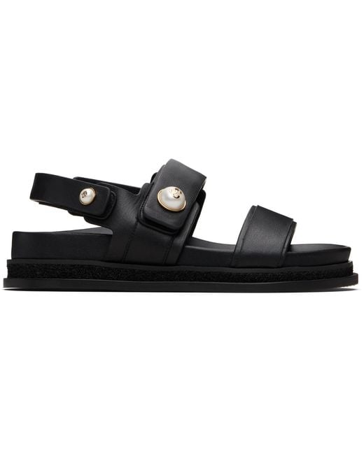 Jimmy Choo Black Fayence City Sandals