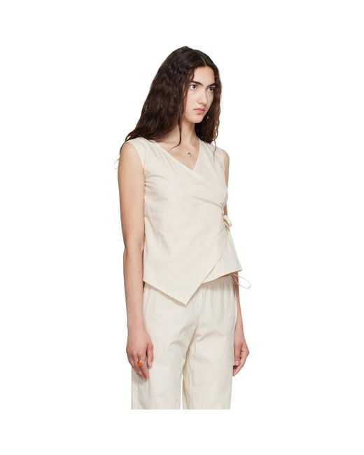 Brooke Callahan Natural Wrap Top