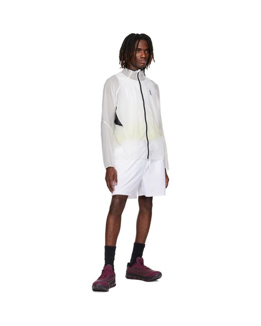 On Shoes White Zero Running Jacket for men