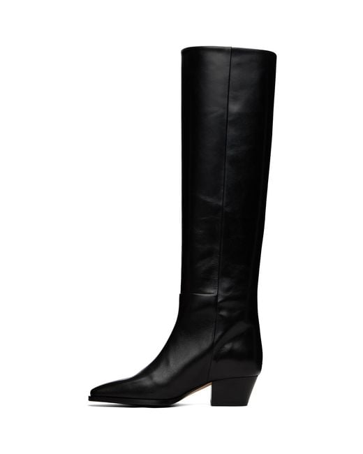 Aeyde Black Medea Knee-high Boots