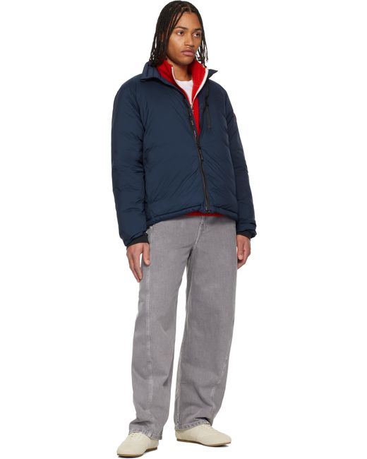 Blouson Lodge Bleu Marine Rembourré En Duvet Canada Goose pour homme en coloris Blue