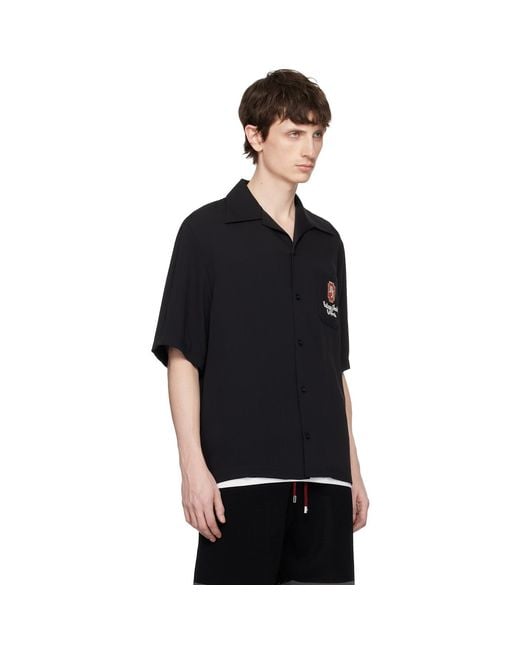 Amiri Black 'Ma Chateau' Camp Shirt for men