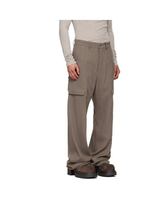 Rick Owens Natural Temple Stefan Cargo Pants for men