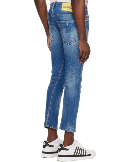 DSquared² Blue Sexy Twist Jeans for men